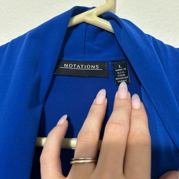 Notations Women's Blue Cardigan - Picture 2 of 5